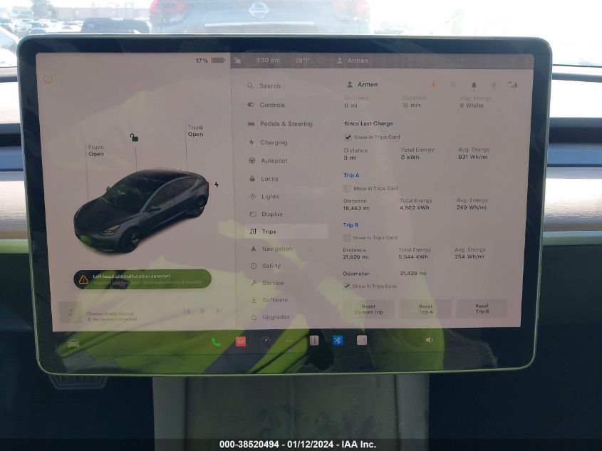 2022 TESLA MODEL 3 LONG RANGE DUAL MOTOR ALL-WHEEL DRIVE - 5YJ3E1EB7NF299025