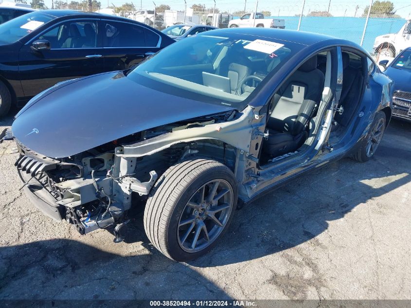 2022 TESLA MODEL 3 LONG RANGE DUAL MOTOR ALL-WHEEL DRIVE - 5YJ3E1EB7NF299025
