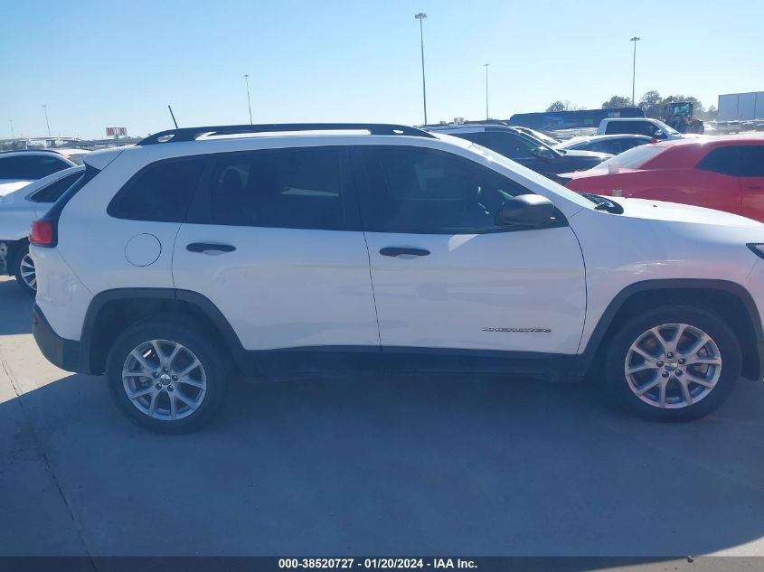 2016 JEEP CHEROKEE SPORT - 1C4PJLAB6GW257345