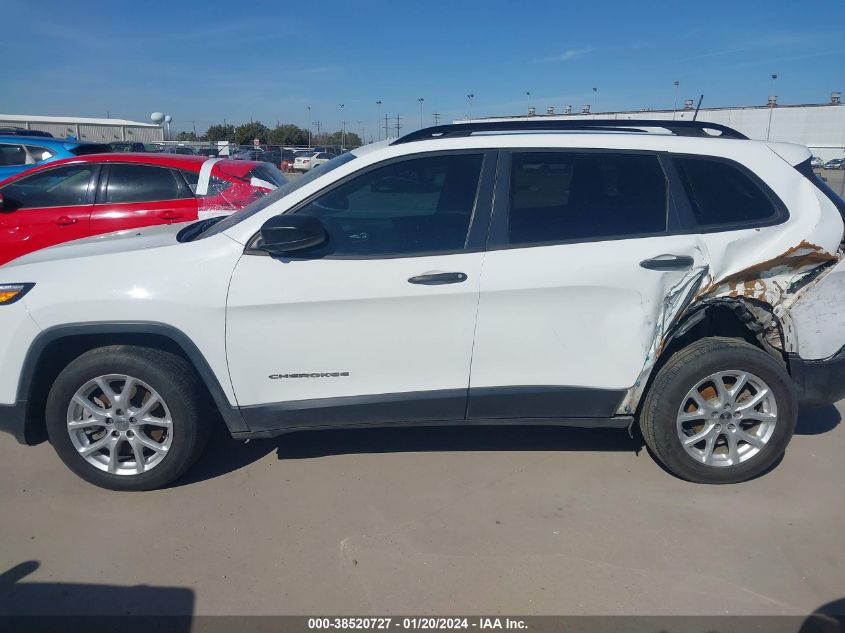 2016 JEEP CHEROKEE SPORT - 1C4PJLAB6GW257345