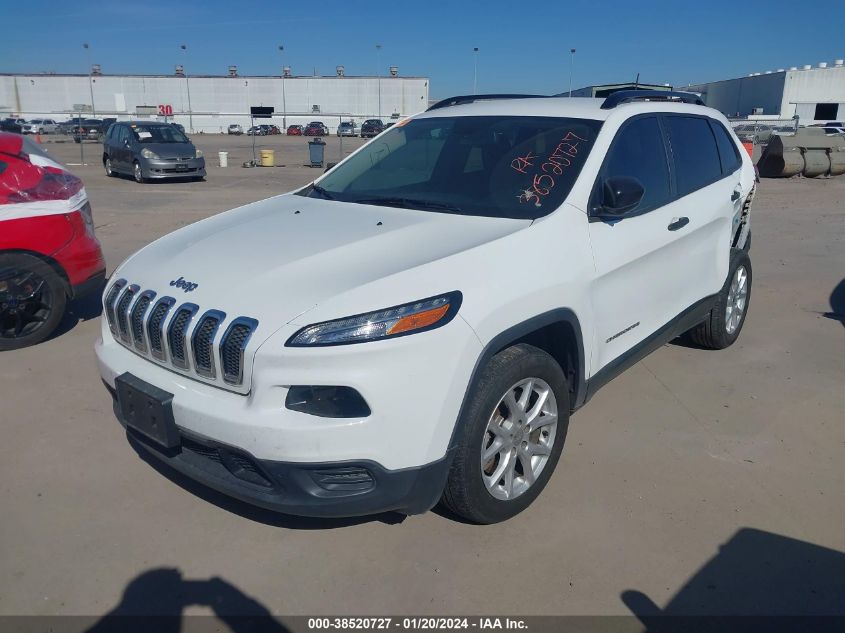 2016 JEEP CHEROKEE SPORT - 1C4PJLAB6GW257345