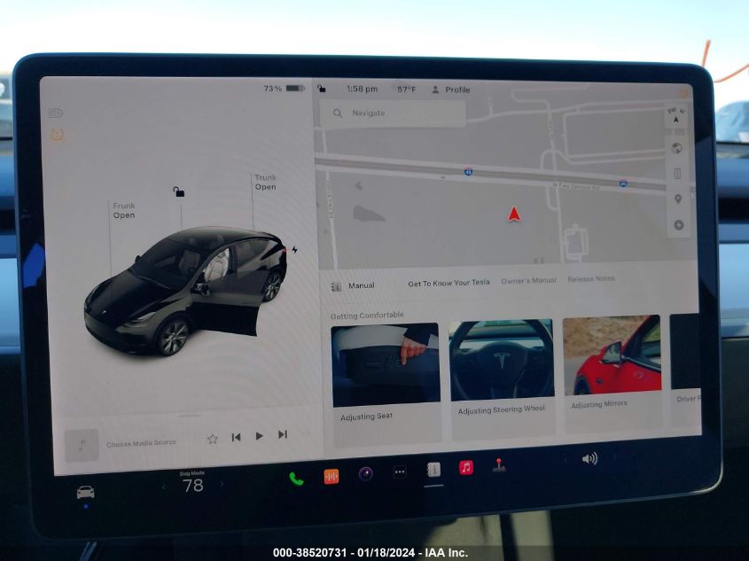 2022 TESLA MODEL Y LONG RANGE DUAL MOTOR ALL-WHEEL DRIVE - 7SAYGAEE7NF486326
