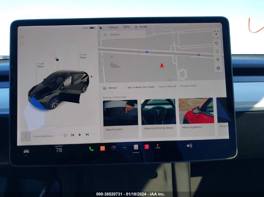 2022 TESLA MODEL Y LONG RANGE DUAL MOTOR ALL-WHEEL DRIVE - 7SAYGAEE7NF486326