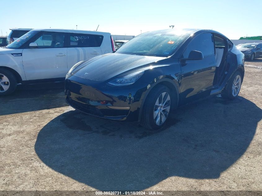 2022 TESLA MODEL Y LONG RANGE DUAL MOTOR ALL-WHEEL DRIVE - 7SAYGAEE7NF486326