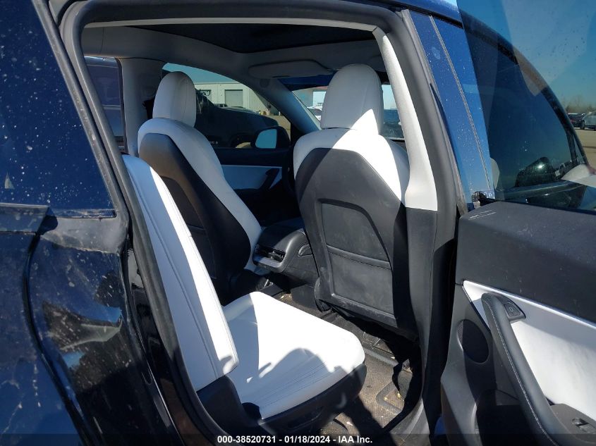 2022 TESLA MODEL Y LONG RANGE DUAL MOTOR ALL-WHEEL DRIVE - 7SAYGAEE7NF486326