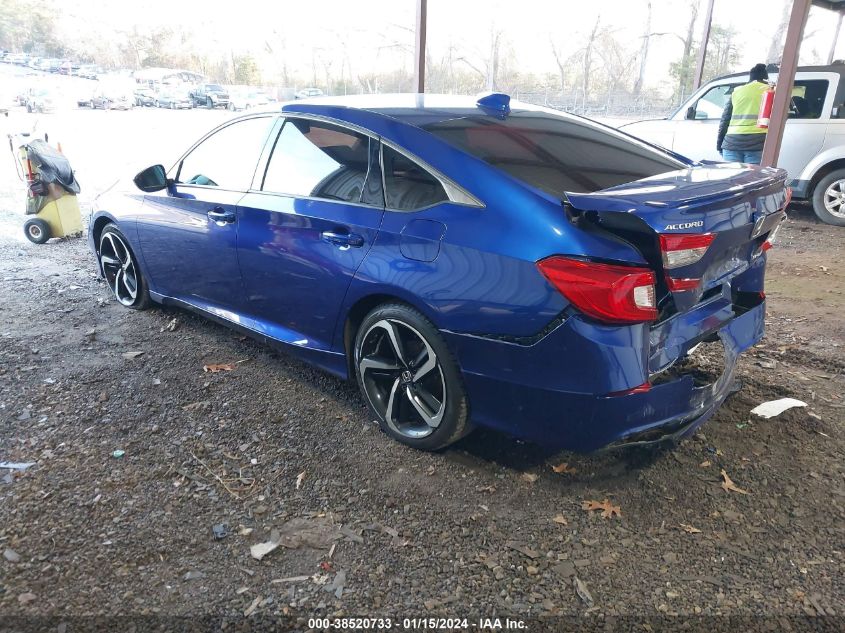2018 HONDA ACCORD SPORT - 1HGCV1F33JA104291