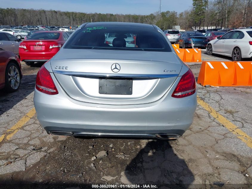 2015 MERCEDES-BENZ C 300 300 4MATIC - 55SWF4KB4FU042209