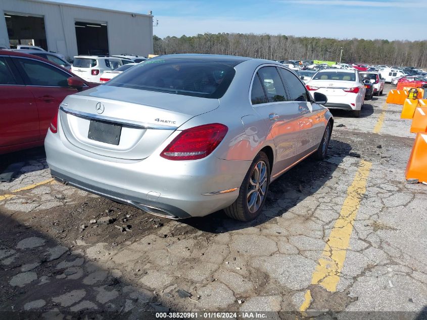 2015 MERCEDES-BENZ C 300 300 4MATIC - 55SWF4KB4FU042209