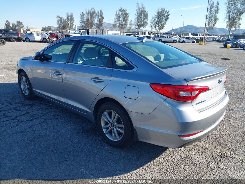 2015 HYUNDAI SONATA SE - 5NPE24AF6FH147588