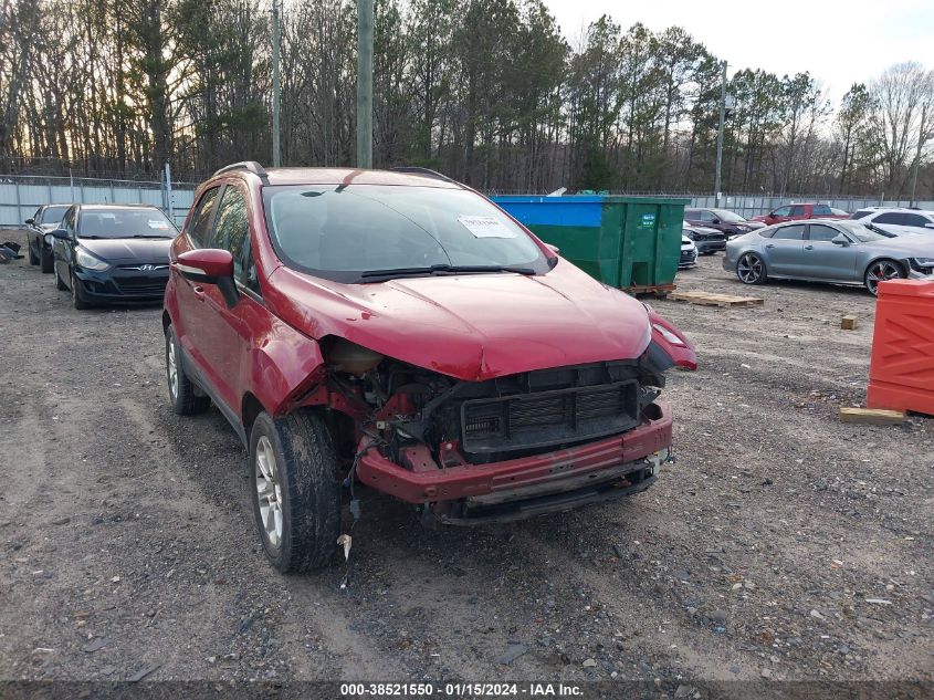2018 FORD ECOSPORT SE - MAJ3P1TE4JC203615