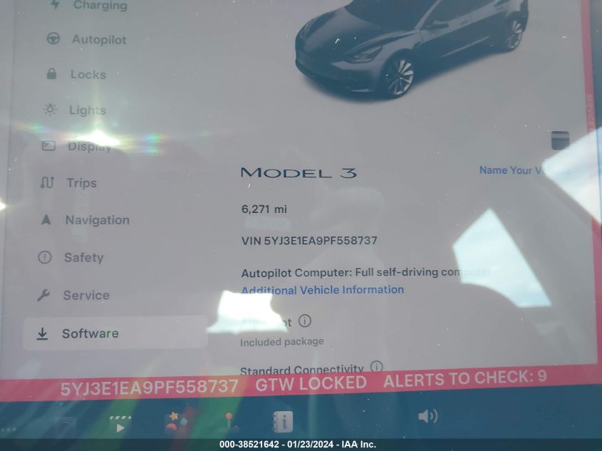2023 TESLA MODEL 3 REAR-WHEEL DRIVE - 5YJ3E1EA9PF558737
