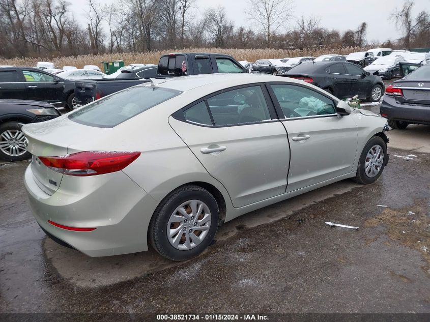 2017 HYUNDAI ELANTRA SE - 5NPD74LF9HH064167