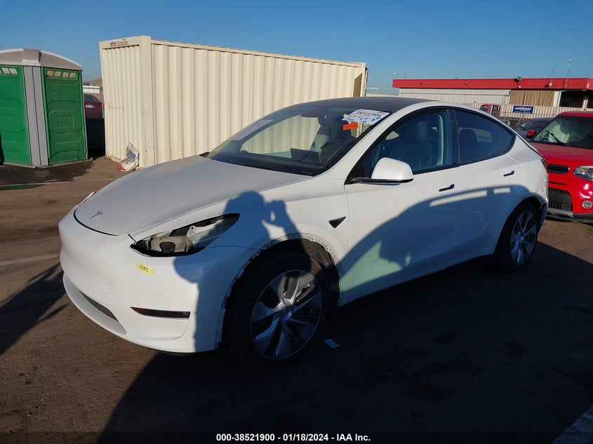 VIN 5YJYGDEE4MF090416 2021 TESLA MODEL Y