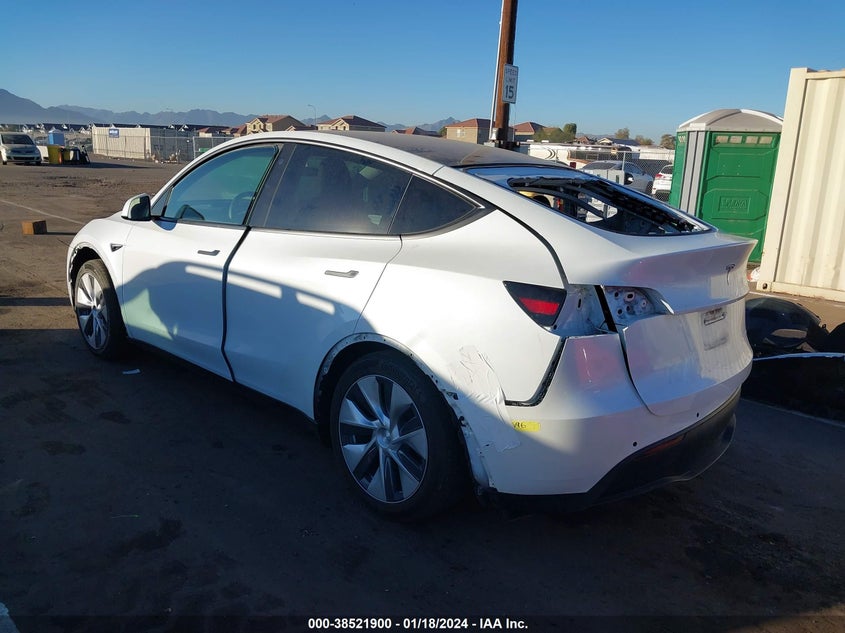 VIN 5YJYGDEE4MF090416 2021 TESLA MODEL Y