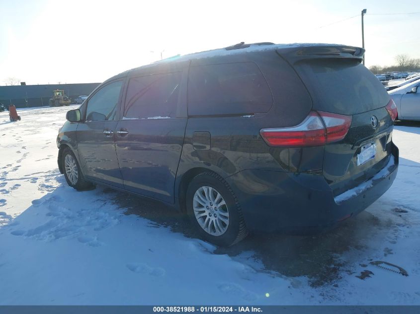 2015 TOYOTA SIENNA XLE 8 PASSENGER - 5TDYK3DC4FS546020