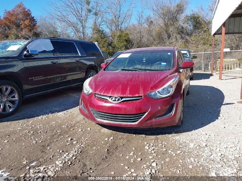 2016 HYUNDAI ELANTRA SE - 5NPDH4AE8GH687527