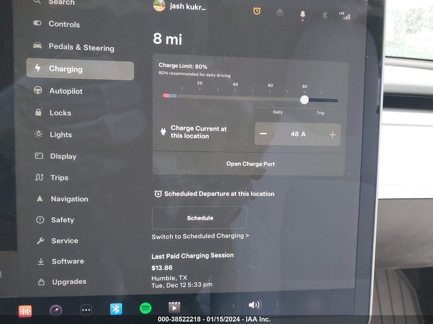 VIN 5YJ3E1EB3KF195756 2019 TESLA MODEL 3