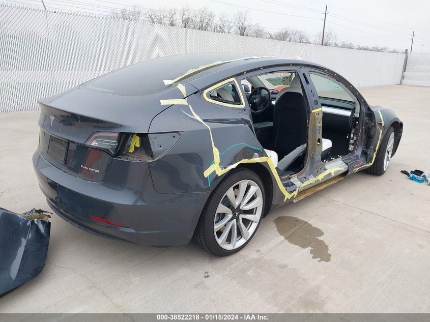 VIN 5YJ3E1EB3KF195756 2019 TESLA MODEL 3