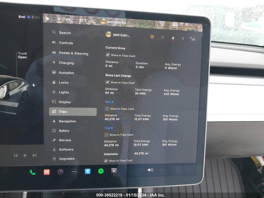 VIN 5YJ3E1EB3KF195756 2019 TESLA MODEL 3