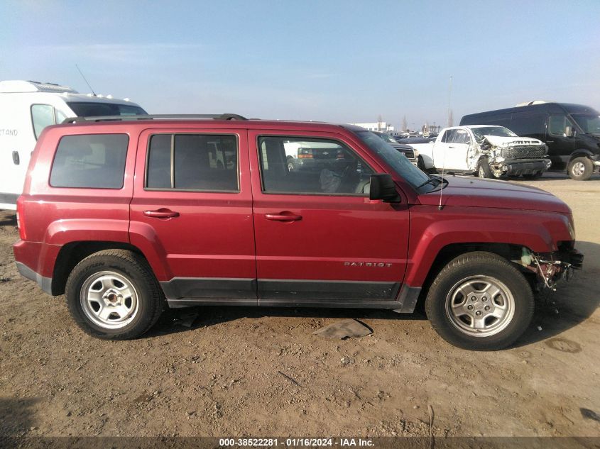 2016 JEEP PATRIOT SPORT - 1C4NJPBA5GD811555