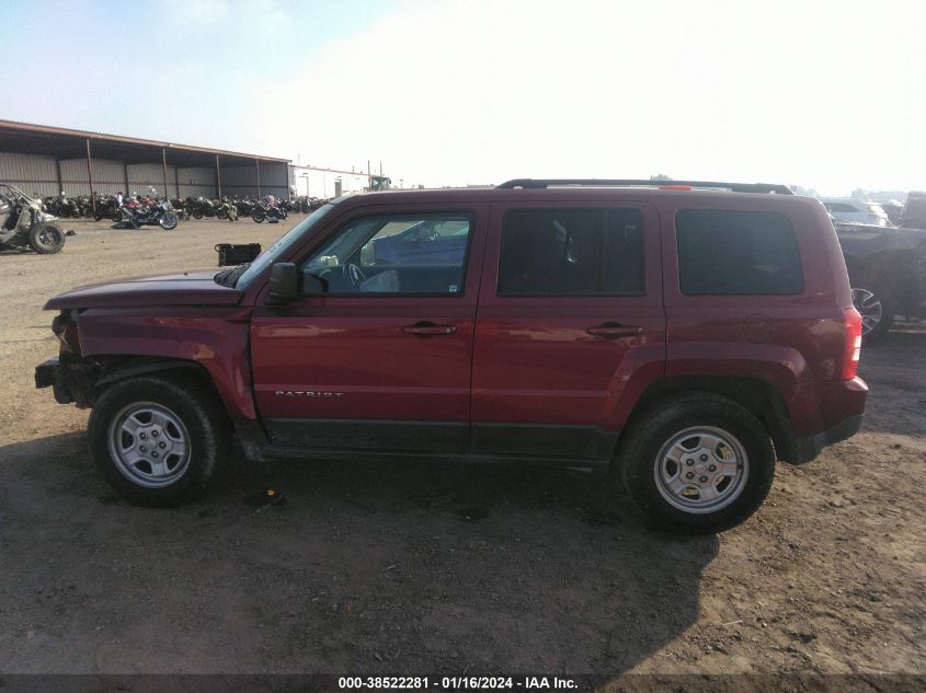 2016 JEEP PATRIOT SPORT - 1C4NJPBA5GD811555