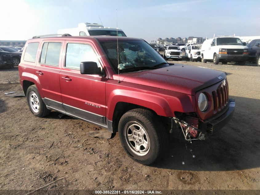 2016 JEEP PATRIOT SPORT - 1C4NJPBA5GD811555