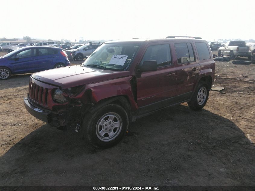 2016 JEEP PATRIOT SPORT - 1C4NJPBA5GD811555