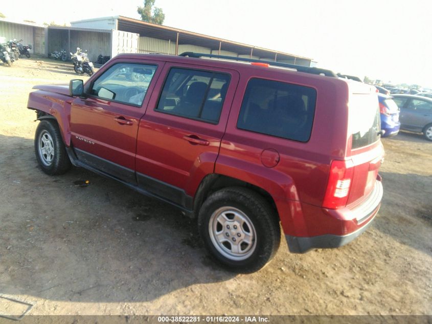 2016 JEEP PATRIOT SPORT - 1C4NJPBA5GD811555