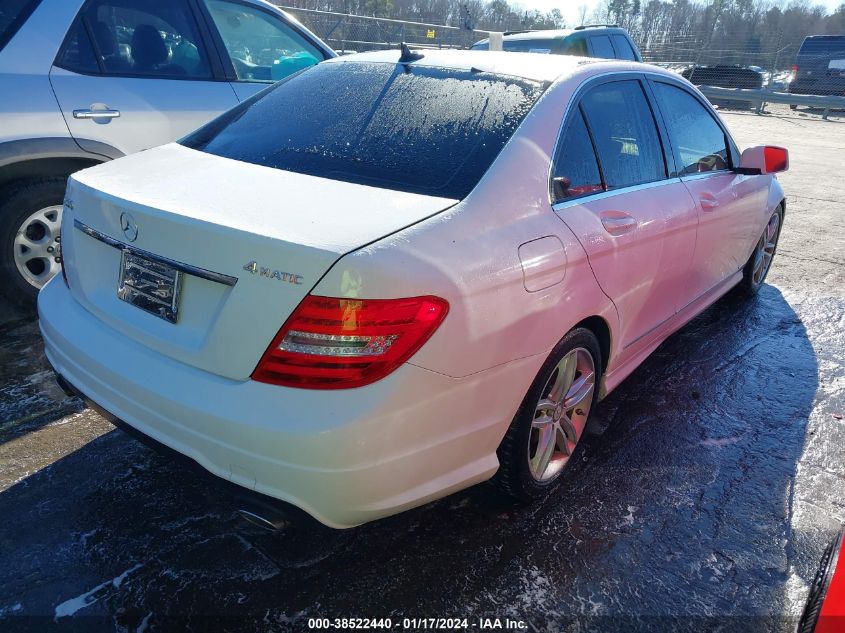 2013 MERCEDES-BENZ C 300 LUXURY 4MATIC/SPORT 4MATIC - WDDGF8AB1DR280014