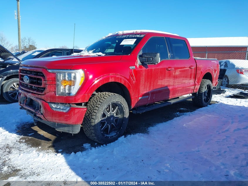 VIN 1FTFW1ED1NFB74349 2022 FORD F-150 XLT