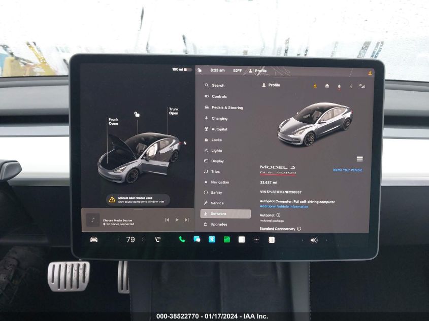 2022 TESLA MODEL 3 - 5YJ3E1ECXNF236557