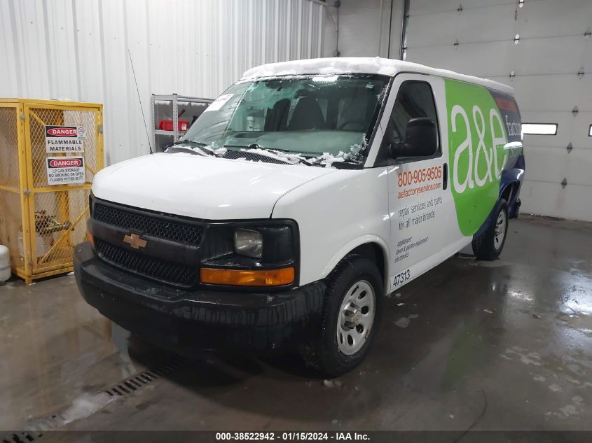 2014 CHEVROLET EXPRESS 1500 WORK VAN - 1GCSGAFX4E1153769