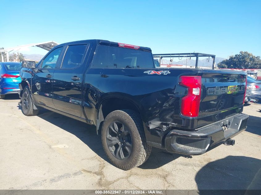 2022 CHEVROLET SILVERADO LTD K1500 CUSTOM 3GCPYBEK2NG16138