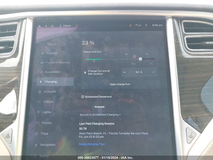 2014 TESLA MODEL S P85D - 5YJSA1H29EFP65007