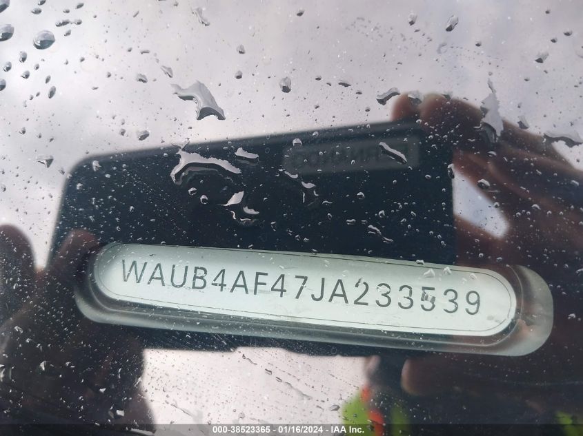2018 AUDI S4 PREMIUM PLUS - WAUB4AF47JA233539
