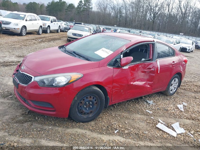 2016 KIA FORTE LX - KNAFX4A6XG5541552