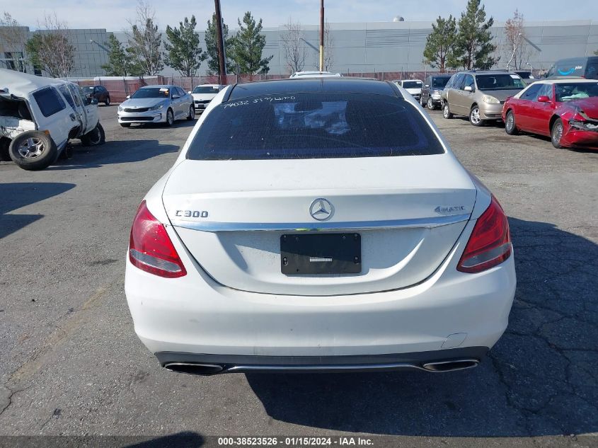 2015 MERCEDES-BENZ C 300 4MATIC/LUXURY 4MATIC/SPORT 4MATIC - 55SWF4KB6FU039019