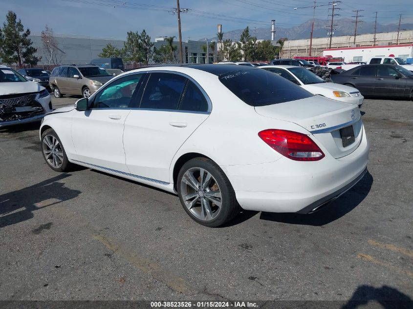2015 MERCEDES-BENZ C 300 4MATIC/LUXURY 4MATIC/SPORT 4MATIC - 55SWF4KB6FU039019