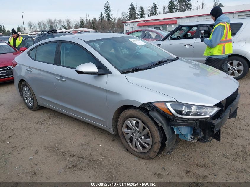 2017 HYUNDAI ELANTRA SE - KMHD74LF1HU092093