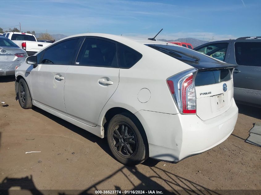 2014 TOYOTA PRIUS THREE - JTDKN3DU5E0385023