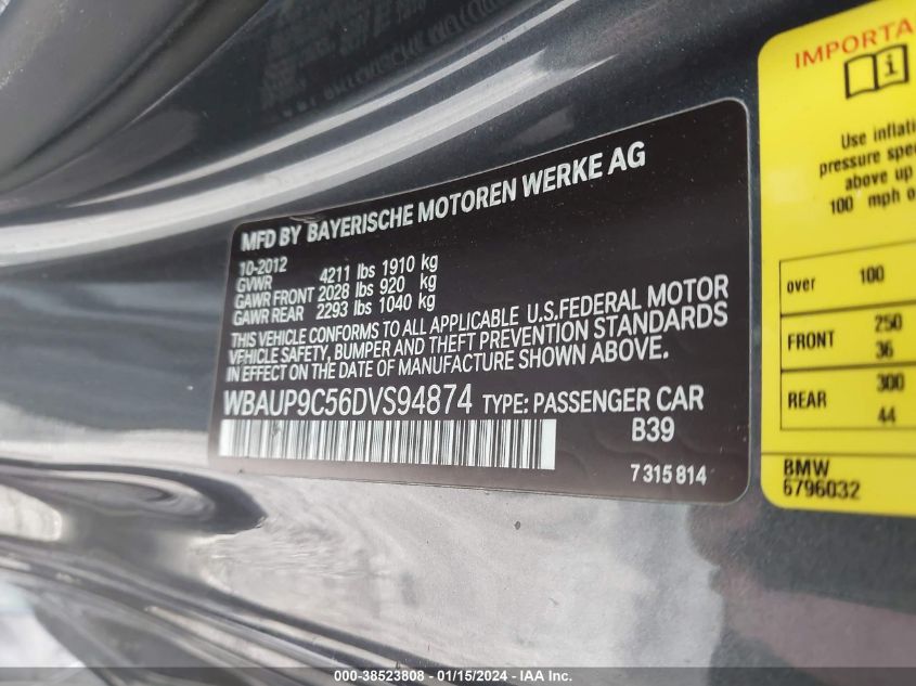 2013 BMW 128I WBAUP9C56DVS94874