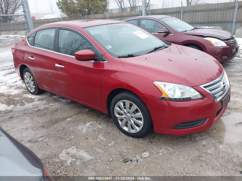 3N1AB7AP3DL678904 | 2013 NISSAN SENTRA