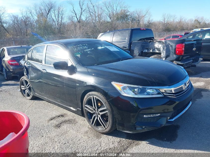2017 HONDA ACCORD SPORT - 1HGCR2F56HA165236