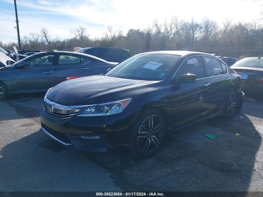 2017 HONDA ACCORD SPORT - 1HGCR2F56HA165236