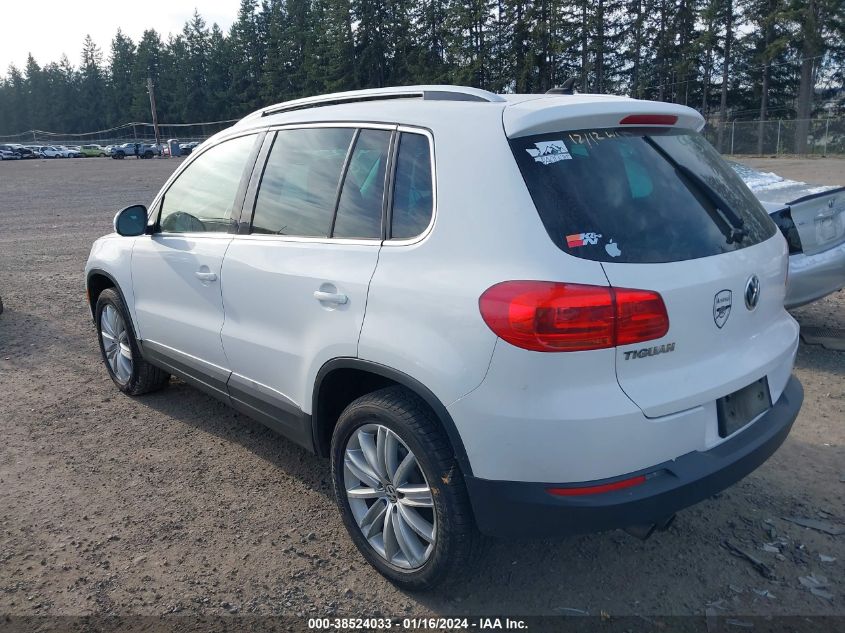 2014 VOLKSWAGEN TIGUAN SEL - WVGAV3AX7EW551805