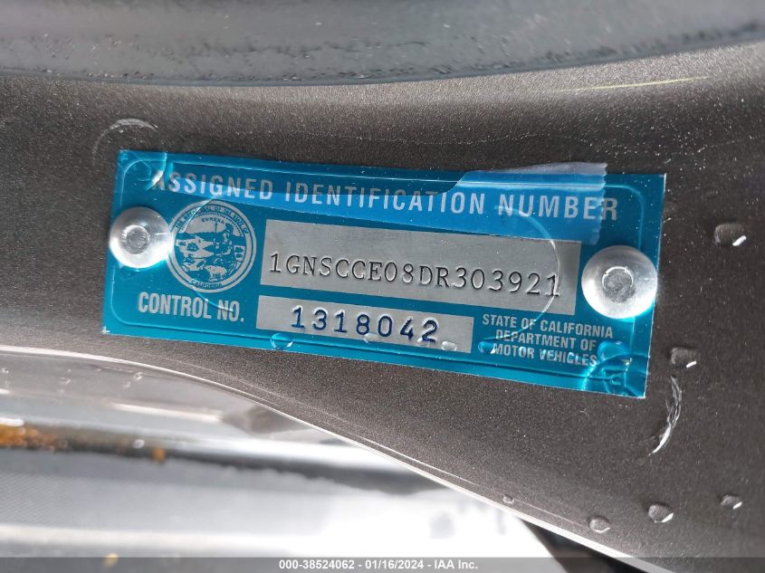 2013 CHEVROLET TAHOE LTZ - 1GNSCCE08DR303921
