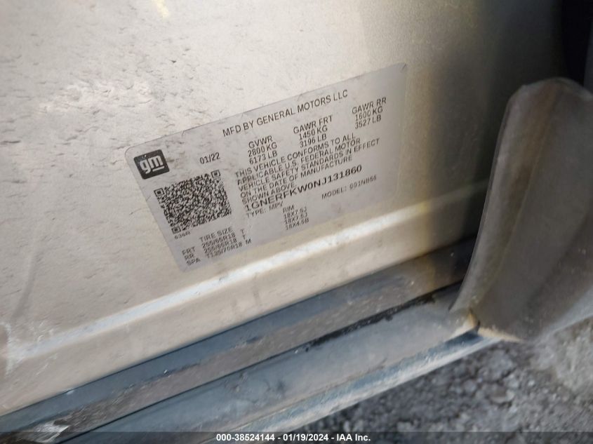 2022 CHEVROLET TRAVERSE LS - 1GNERFKW0NJ131860