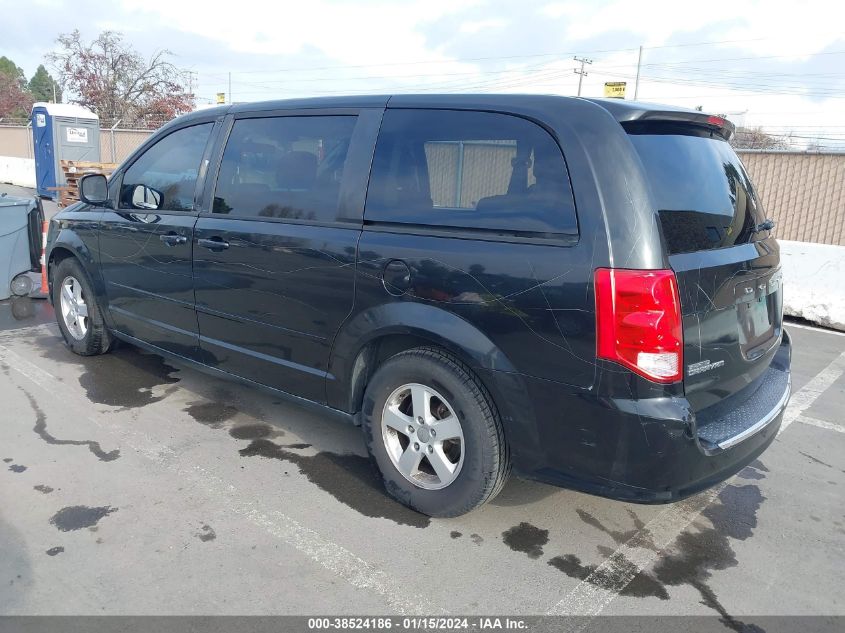 2013 DODGE GRAND CARAVAN SXT - 2C4RDGCG3DR527037
