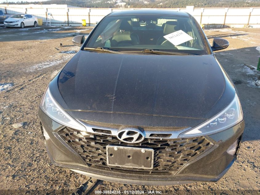 2019 HYUNDAI ELANTRA SPORT - KMHD04LB3KU885596