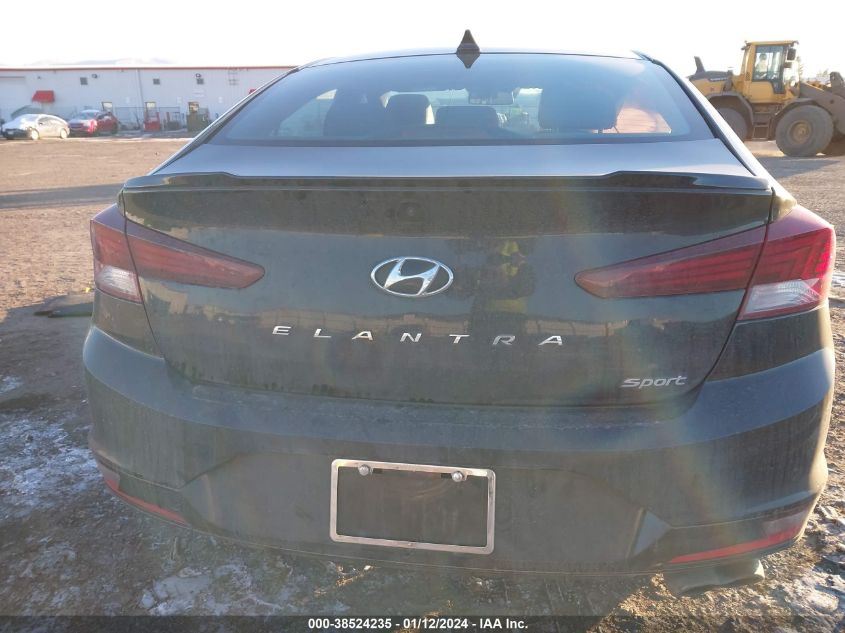 2019 HYUNDAI ELANTRA SPORT - KMHD04LB3KU885596